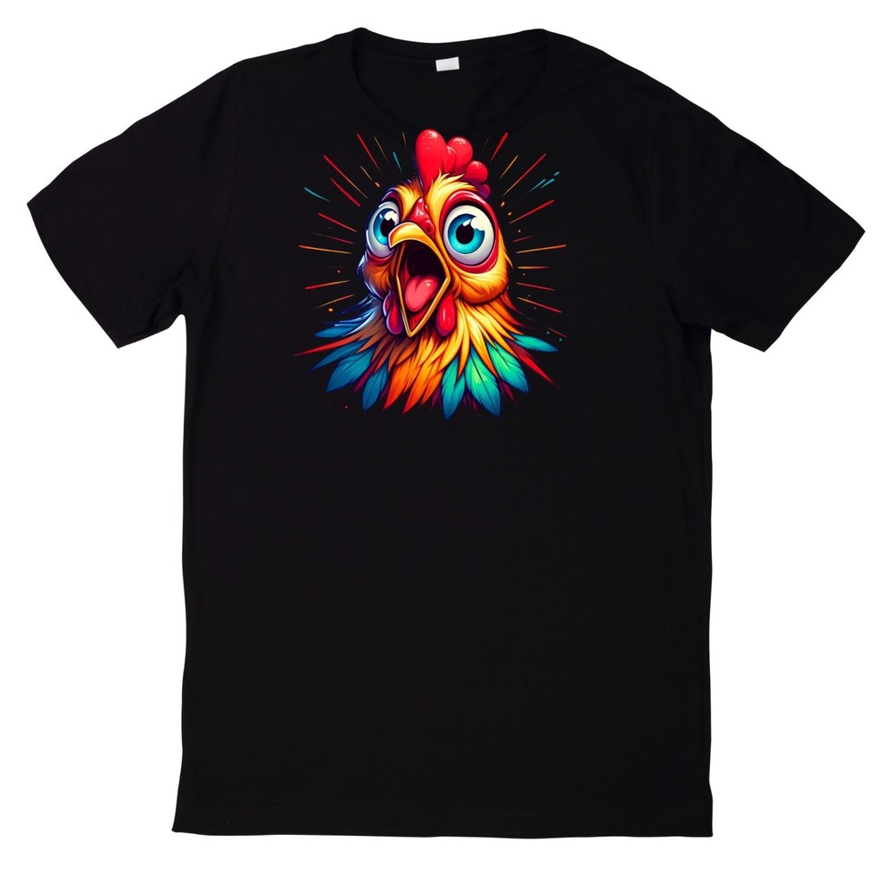 Funny Chicken Face T Shirt