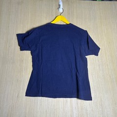 Vintage 80s Blank Blue Shirt Adult Medium Blue Short Sleeve Pocket Pullover