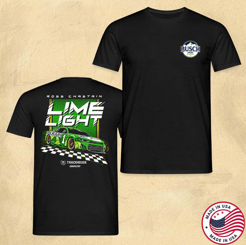 Ross Chastain – Busch Light LIME Official NASCAR Driver Merch T-Shirt