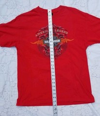 HARLEY DAVIDSON T-Shirt Mens Large L Las Vegas Nevada Hanes Red 2 Sided Biker