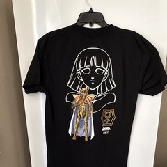 Bait X Saint Seiya Knights of the Zodiac Virgo Gold Tee Shirt In Black Medium