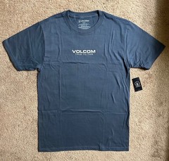 Volcom Men’s Neweuro Short Sleeve Crew Neck Tee shirt sz Medium Dark Slate NEW