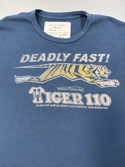Johnson Motors Inc Tiger 110 Thermal Shirt XL Blue Moto Biker Los Angeles