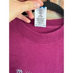 Vintage Adidas Originals Single Stitch USA Made Trefoil Tee Large Burgundy