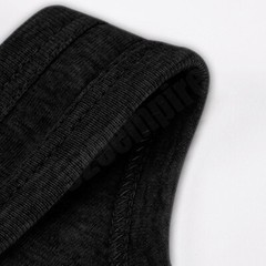 Men 100%Cotton Ribbed Black Tank Top A-Shirt Wife Beater Undershirts Size:S-2XL