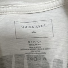 Quiksilver White Men’s Small Crew Neck Short Sleeve T-Shirt FREE SHIPPING
