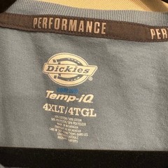 Dickies Temp-iQ Performance T Shirt Mens 4XLT Blue Short Sleeve Workwear Tee