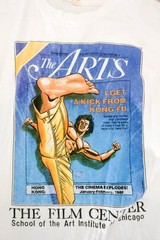 Vintage 1985 Kung Fu Movie T Shirt Screen Stars Chicago Art Institute 80s USA XL
