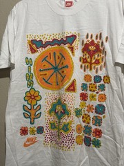 NOS Vtg 90s Nike International T-Shirt Southwest Cactus Flower Print 22×29 MINT