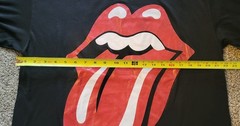 Vintage Rolling Stones Shirt XL Black Steel Wheels Tour 1989 USA