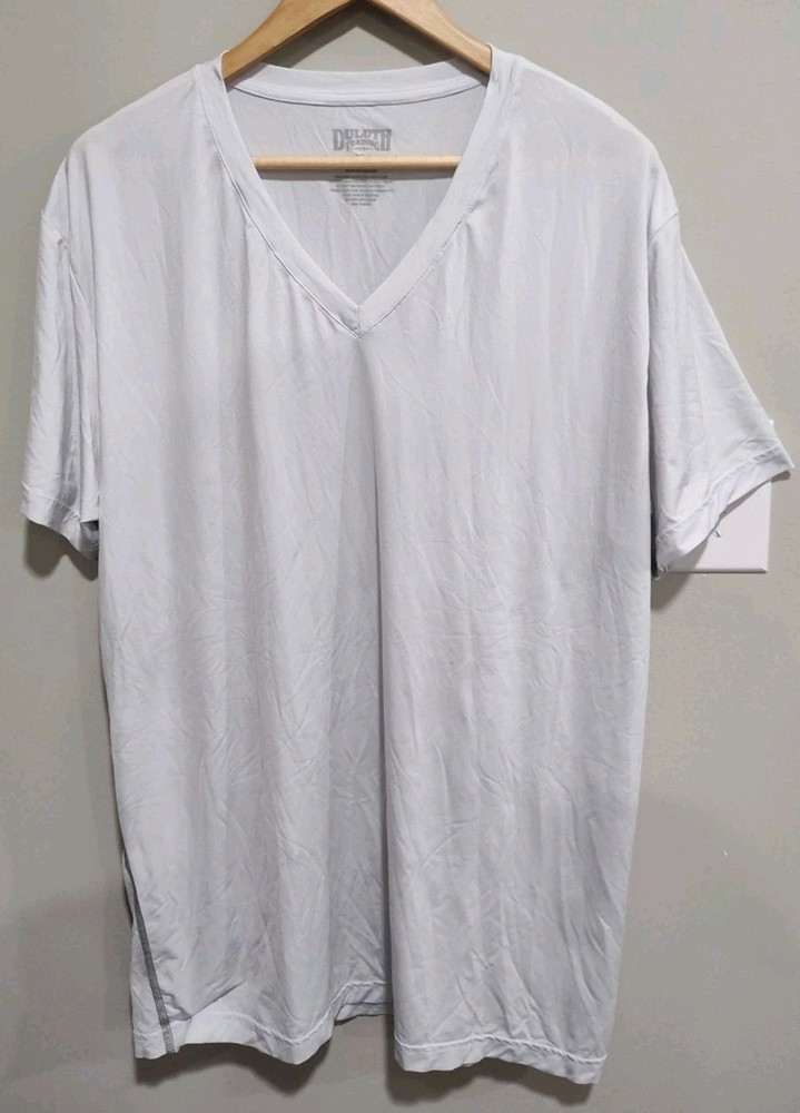 Duluth Trading Men’s XL Armachillo Cooling V Neck Undershirt, White, #76724