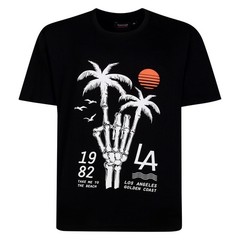 NEW IN ESPIONAGE BLACK SKELETON TEE SHIRT T448 2XL3XL 4XL5XL6XL7XL8XL