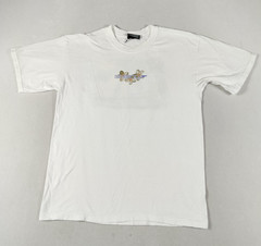 Speedo Shirt Mens Medium White Tropical Palm Sunset Graphic Tee Beach Summer