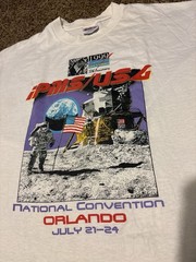 Vintage 1999 IPMS USA National Convention Orlando Moon Landing T Shirt L