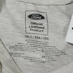 Ford Mustang T-Shirt Men’s 3XLT Beige Heather New