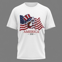 Buc-ee’s America 250th Anniversary T-Shirt 250 Years of Freedom Patriotic White