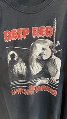 Vintage Deep Red The Hatchet Murders Horror Movie 2XL T-Shirt Distressed