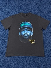 Nipsey Hussle Graphic T-Shirt Men’s Large Black Short Sleeve Tribute Tee Hip Hop