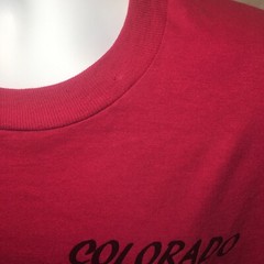 Vintage Shirt XL Fruit Loom Best Single Stitch Colorado Pink Cow Graphic 90s