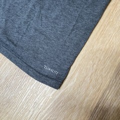 Adidas Go-To Performance Gray Men’s T-Shirt with Black Logo | Climate | Small