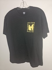 Wu Tang Clan Large Womens Black Double-sided Graphic Logo Short Sleeve Tee