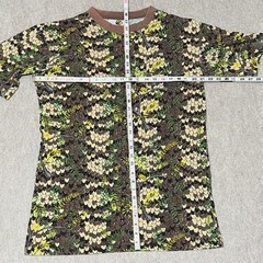 Vintage Diamondback Brown Green Camouflage Camo Snakeskin Pocket T-Shirt Large