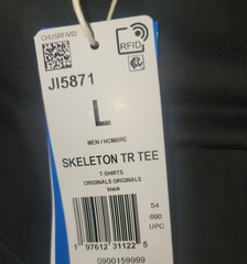 NEW MEN’S ADIDAS ORIGINALS HALLOWEEN SKELETON TREFOIL SHIRT ~SIZE LARGE #JI5871