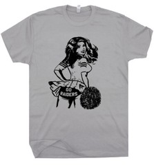 Go Raiders T Shirt Vintage Raiders Shirt Football Cheerleader Retro Throwback