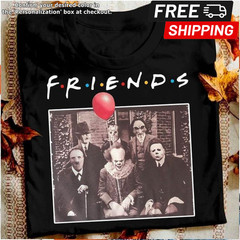Horror Friends Pennywise Michael Myers Jason Voorhees Halloween Men T-Shirt