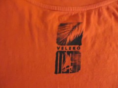 Velero mens T-shirt XL red short sleeve 100 percent cotton solid graphic