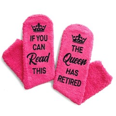 Retirement Gifts for Women – Gifts Her Socks Retired Dark Pink Socks