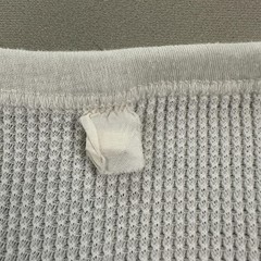 Vintage Thermal Shirt Mens Medium White Waffle Knit Long Johns Base Layer 80s