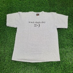 Vintage Dads Day Shirt Large 22×28 Gray