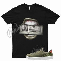Black ROLL T Shirt for Air J1 1 Centre Court Oil Green Chile Red White