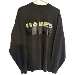 Usher Ushbucks Long Sleeve Shirt Mens M Black Thick Front Back Money Graphic