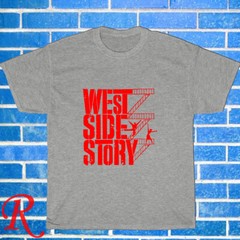 New West Side Story Broadway Black/Grey/Navy/White Size S-5XL Unisex T-Shirt
