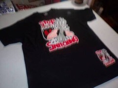 Exclusive Stop Snitching The Scissor Cut Patch 2 PC Set Tee Shirt