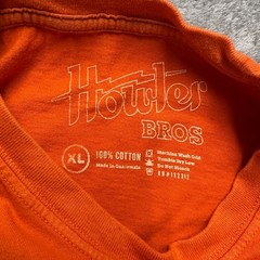 Howler Bros Short Sleeve T Shirt Mens XL Orange Graphic Front Print Outdoor