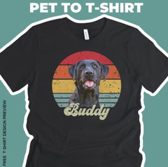 Custom Dog Shirt, Custom Pet Shirt with Vintage Portrait – Personalize Your Pet