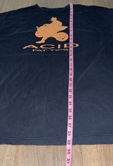 VTG ACID CIGARS PROMO TEE TOBACCO SMOKING FAT TIPS SZ XL ? 23.5×29 BIKER GRUNGE