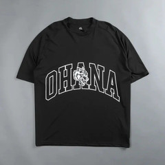 darc sport Men’s OHANA Graphic Print T-Shirt Black Crew Neck Short Sleeve L