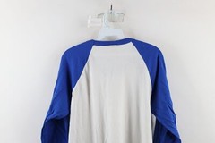 Vintage 90s Streetwear Mens Medium Blank Color Block 3/4 Sleeve Raglan T-Shirt