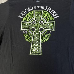 Way To Celebrate! Shirt Mens XL Black St Patricks Day Celtic Cross Tagless