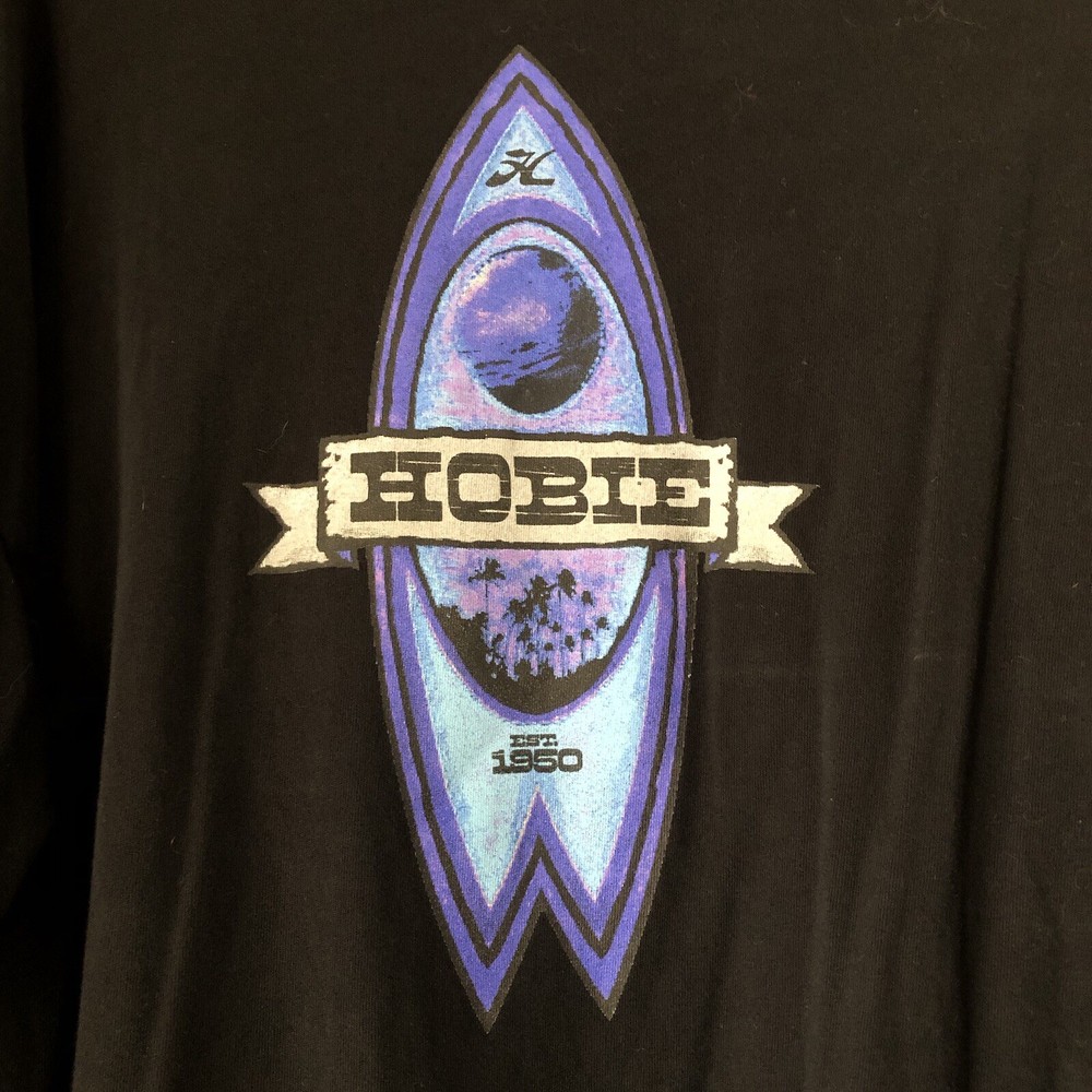 Vintage Hobie Surf T-Shirt Crew Neck Graphic Short Sleeve Cotton Men’s 3XLT