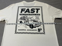 FASTHOUSE – Men’s Short Sleeve – L – LARGE – WHITE – FAST HOUSE F/H Fast Cycles