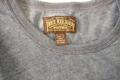 True Religion Men’s Blue Logo Graphic Crew Neck Tee Short Sleeve 3XL B&T