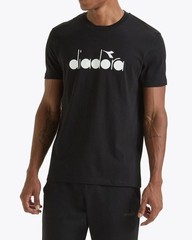 Diadora T-Shirts 180665 Short Sleeves Cotton Black