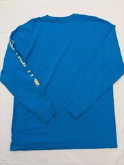 Carhartt Mens M Loose Fit Long Sleeve T-Shirt Blue Sleeve Logo K231 Workwear