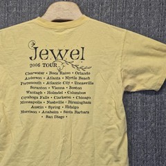 Vintage Jewel 2006 Tour T-Shirt Sz Large Yellow Concert Tee Anvil Y2K Authentic