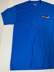 Reel Legends mens Shirt Medium blue from sea to shining sea